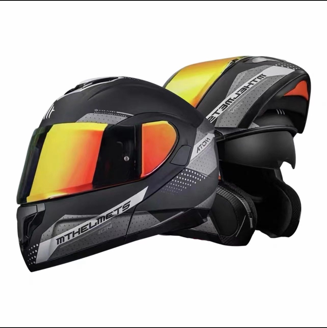 西班牙mt起源头盔超大码揭面盔机车赛车长途摩托车头盔