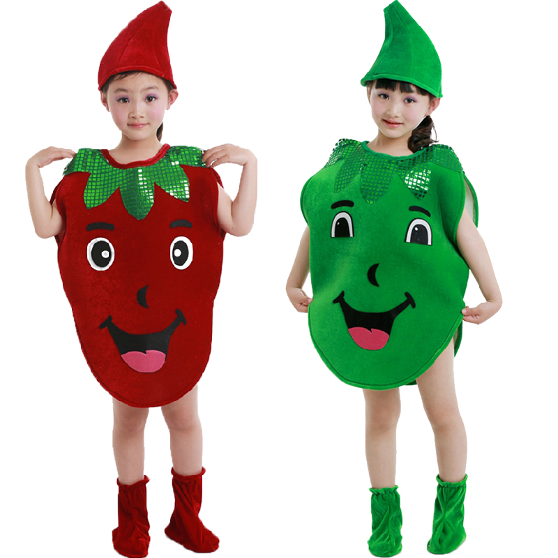 水果蔬菜演出演出服服装儿童亲子时装走秀表演儿童演出服