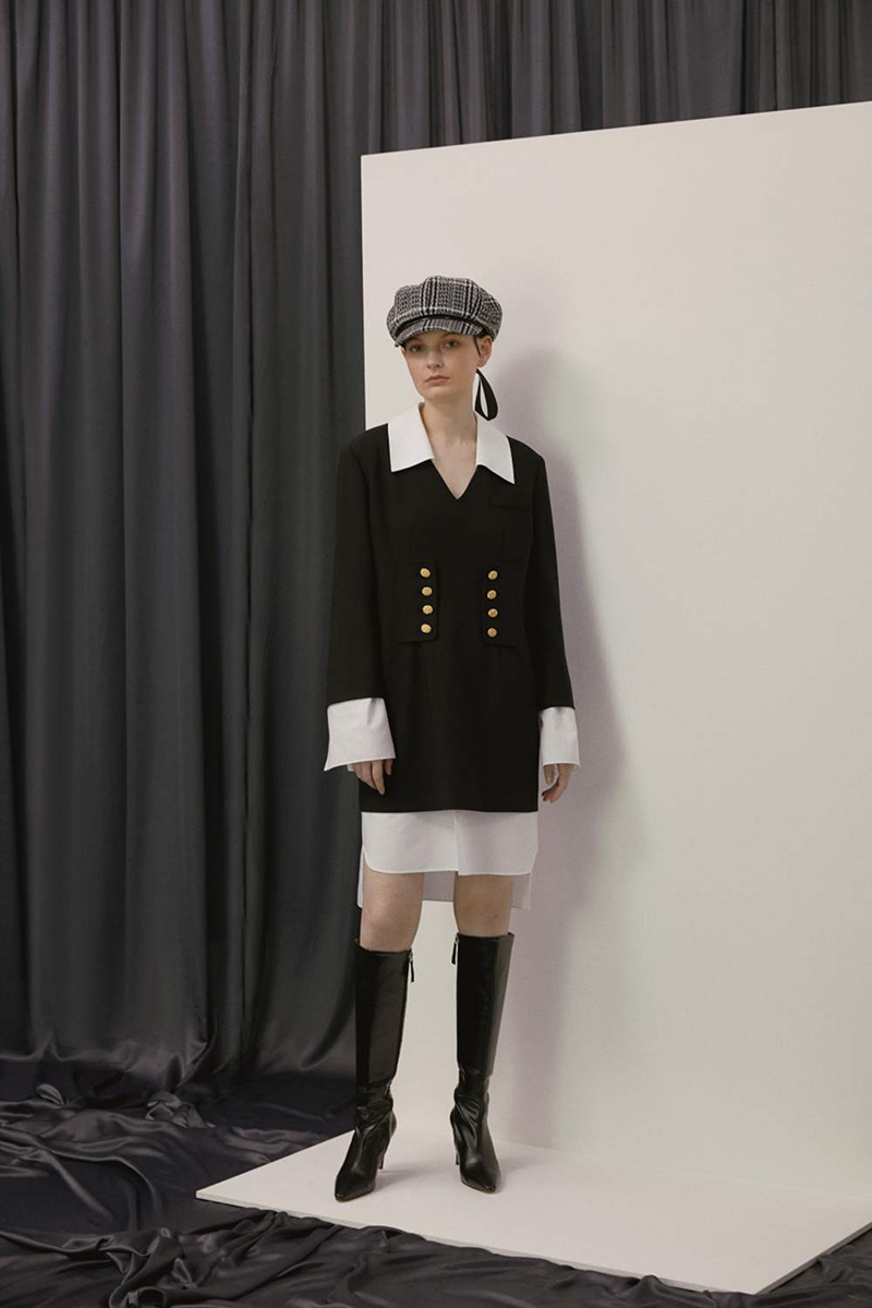 romanchic法式浪漫优雅连衣裙2020秋冬新款通勤长裙连衣裙