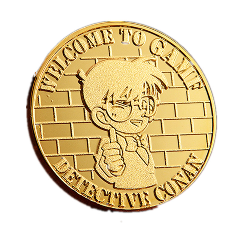 名侦探柯南纪念币 日本动漫画周边 鸟取县 小学馆 限定收藏 金币