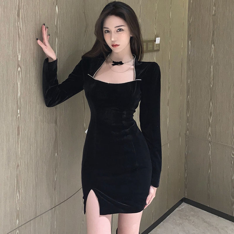 礼服年会弹力紧身包臀连衣裙聚会派对生日名媛礼服