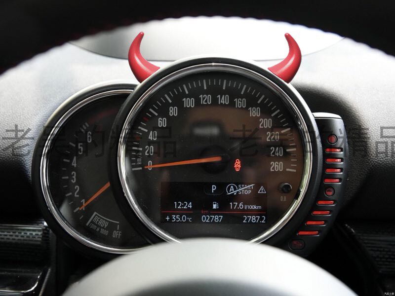 3d打印宝马迷你minicooper仪表盘蝴蝶结牛角钥匙壳套车用钥匙包