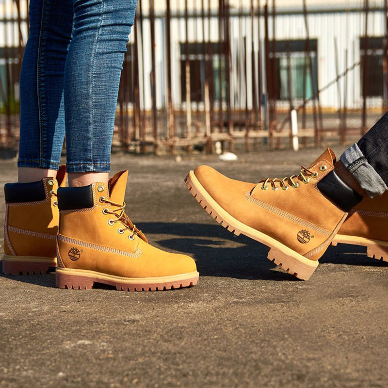 timberland添柏岚踢不烂男女宽版高帮靴登山大黄靴1036110061w