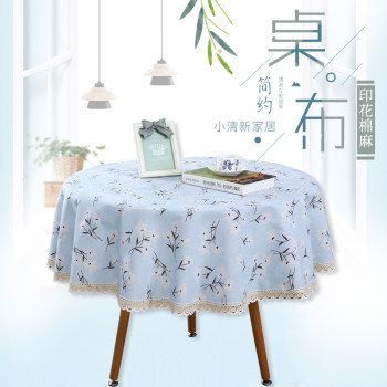 Tablecloth fabric ຝ້າຍແລະ linen pastoral ແບບ tablecloth ຂະຫນາດນ້ອຍສົດງ່າຍດາຍສີ່ຫລ່ຽມ linen tablecloth ຜ້າຕາຕະລາງກາເຟການປົກຫຸ້ມຂອງ