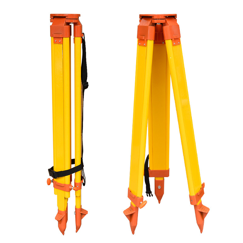 全站仪木质脚架铝合金水准仪三脚架配件实木经纬仪脚架