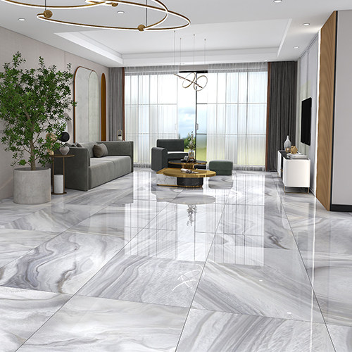 轻奢客厅通体大理石地砖瓷砖地板板砖电视背景通体砖