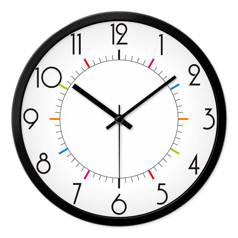 学校石英钟简约挂表卧室儿童钟表石英教室刻度挂钟