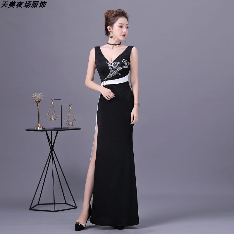 ktv小姐酒吧宴会性感时尚晚礼服演出服酒店迎宾礼服