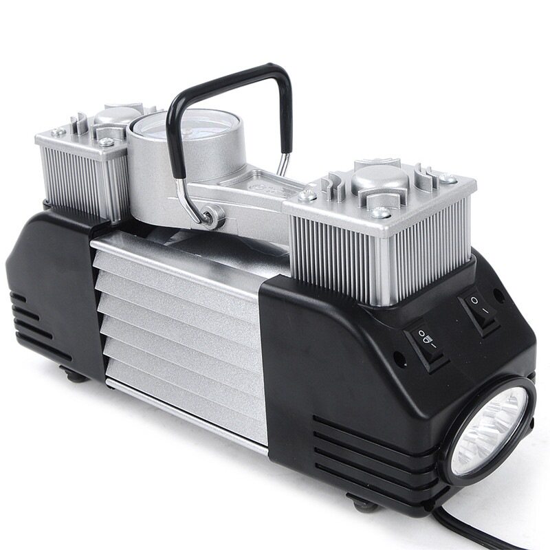 尤利特车载充气泵双缸轮胎电动12v便携式多功能加气汽车用打气泵