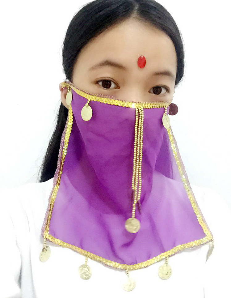 面纱特价印度舞蹈演出服道具肚皮配饰肚皮舞配饰