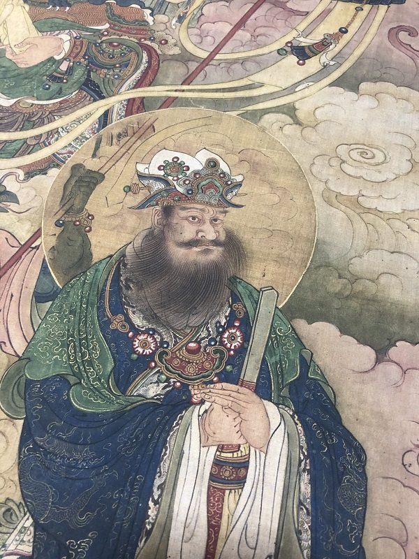 王勤天龙八部罗义女义女众仙绢本仿古佛像工笔画临摹国画