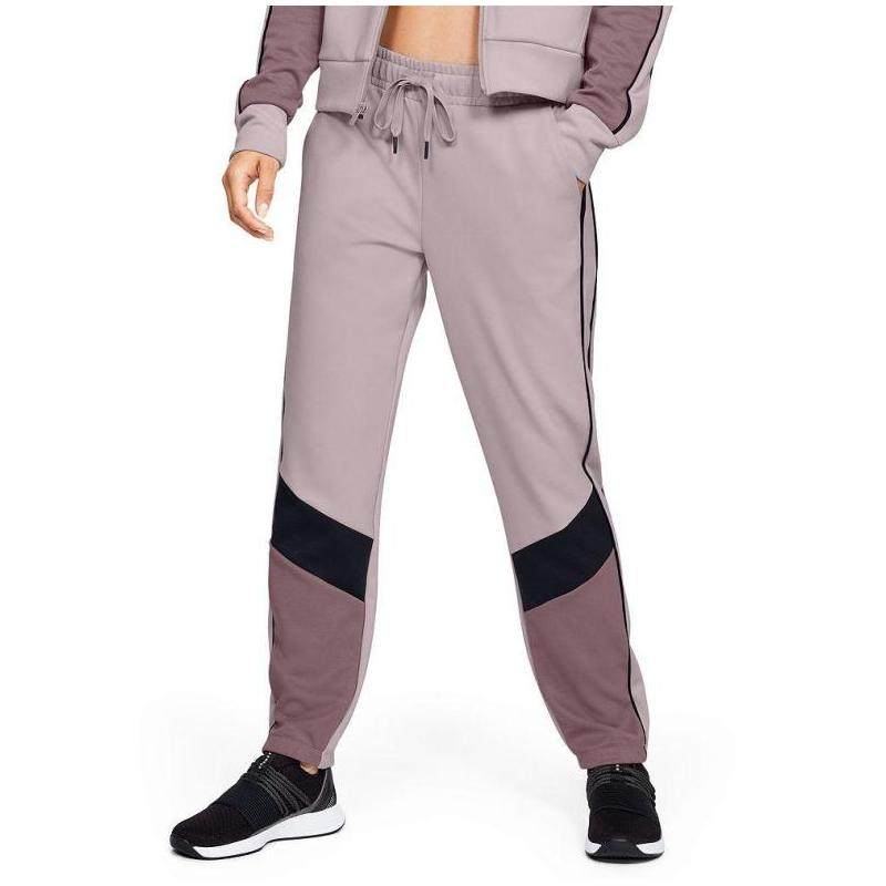 underarmour安德玛女运运动裤拉腰带拼接吸湿正品运动长裤