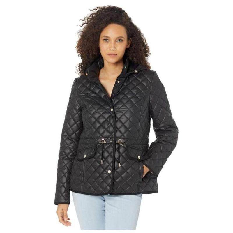 katespadenewyork羽绒服高领秋冬拉链保暖纯色羽绒服