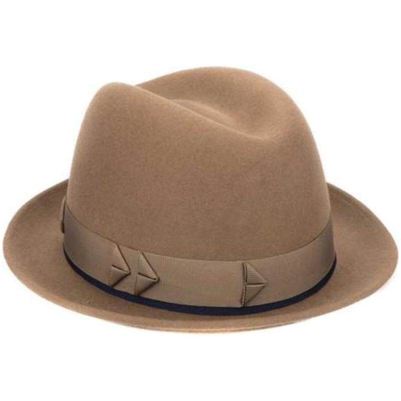 sandiegohat帽子礼帽毛呢秋冬保暖高档驼色帽子