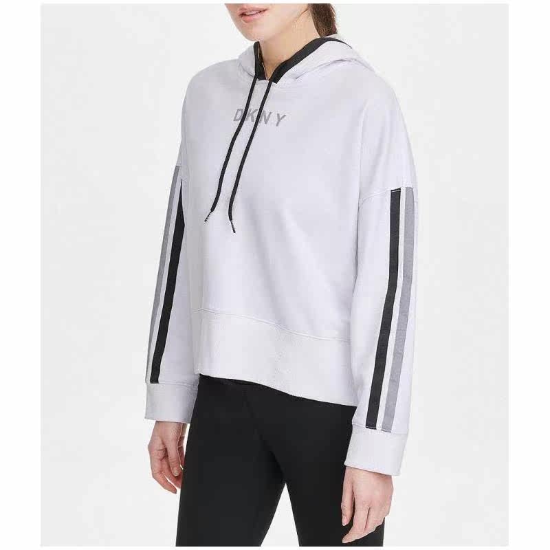 dkny字母正品基础秋冬保暖印花卫衣连儿女可娜卫衣