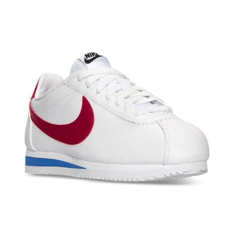 nike耐克女子运动板鞋白色经典classiccortez皮质运动休闲鞋