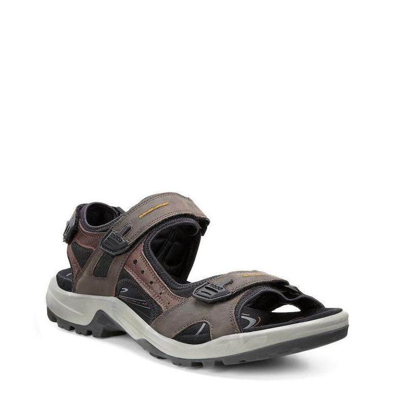 ecco爱步男勃凉鞋露指纯色轻质减震夏季休闲沙滩鞋