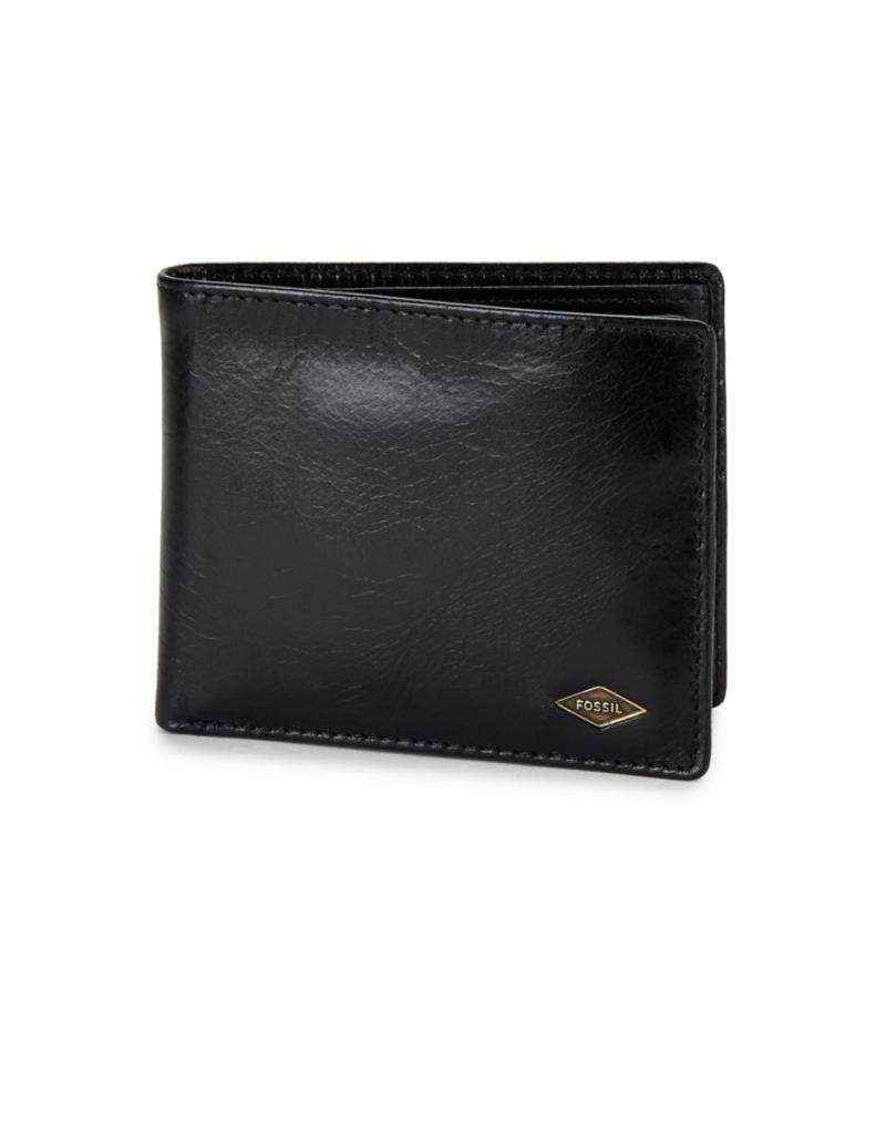 fossil钱包短款两折皮质纯色logo美国直邮l2811t钱包