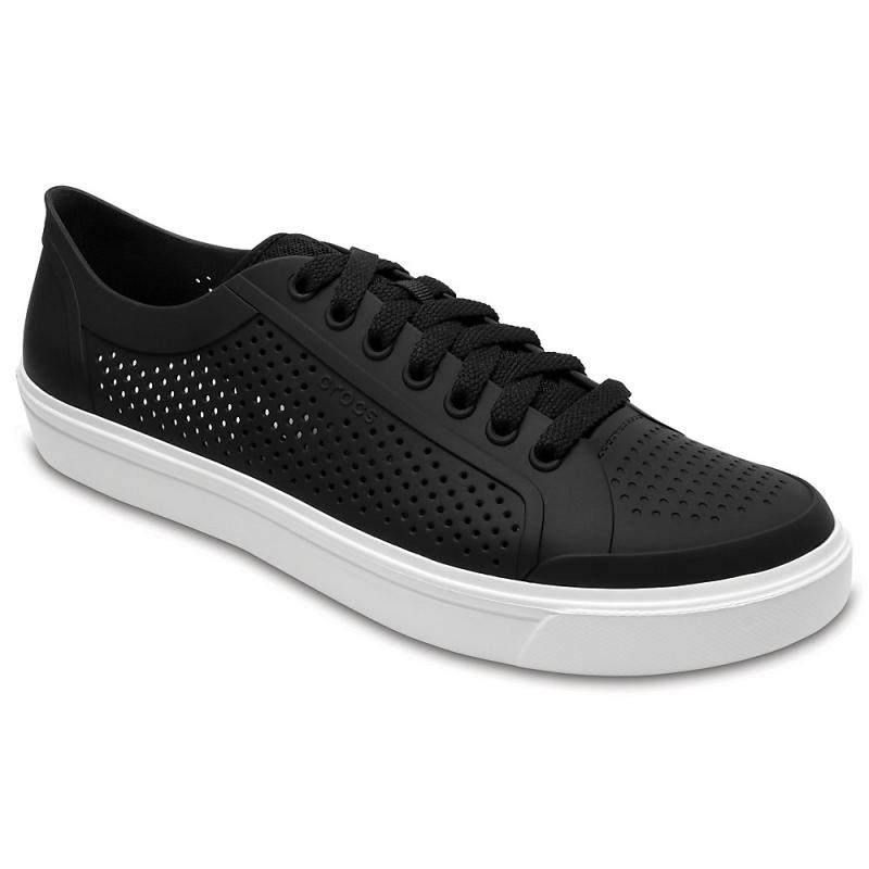 crocs卡洛驰板鞋男鞋运动鞋透气小孔系带休闲鞋正品休闲板鞋