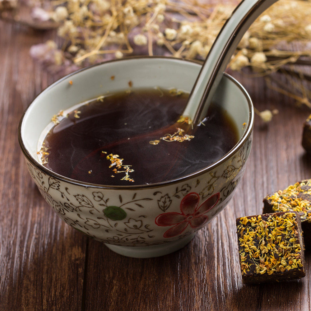 第2件19.9 广西金桂花古法桂花黑糖块500g甘蔗老红糖块包邮睡得香