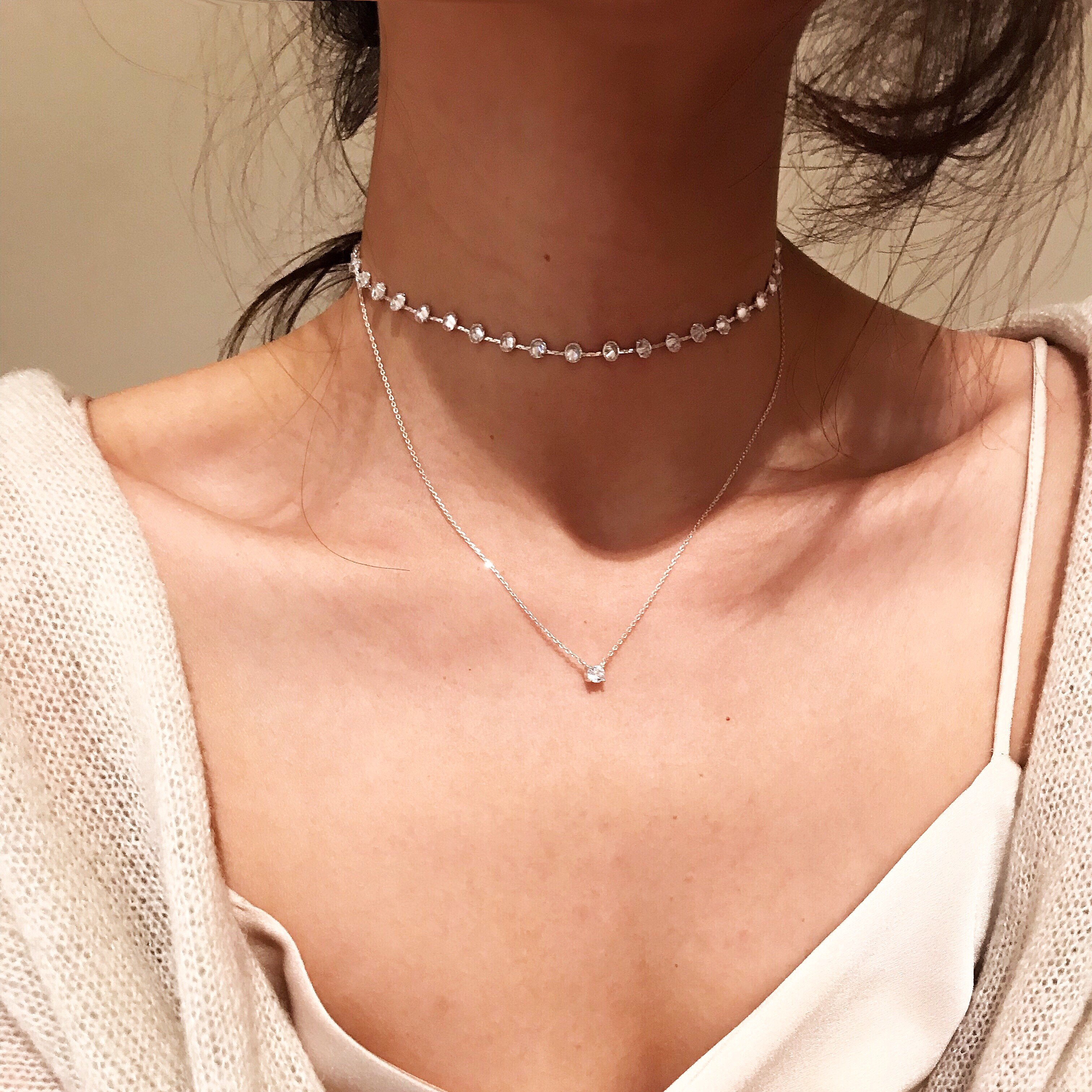 项链女潮网红抖音百搭chocker韩版韩国小众锁骨项链