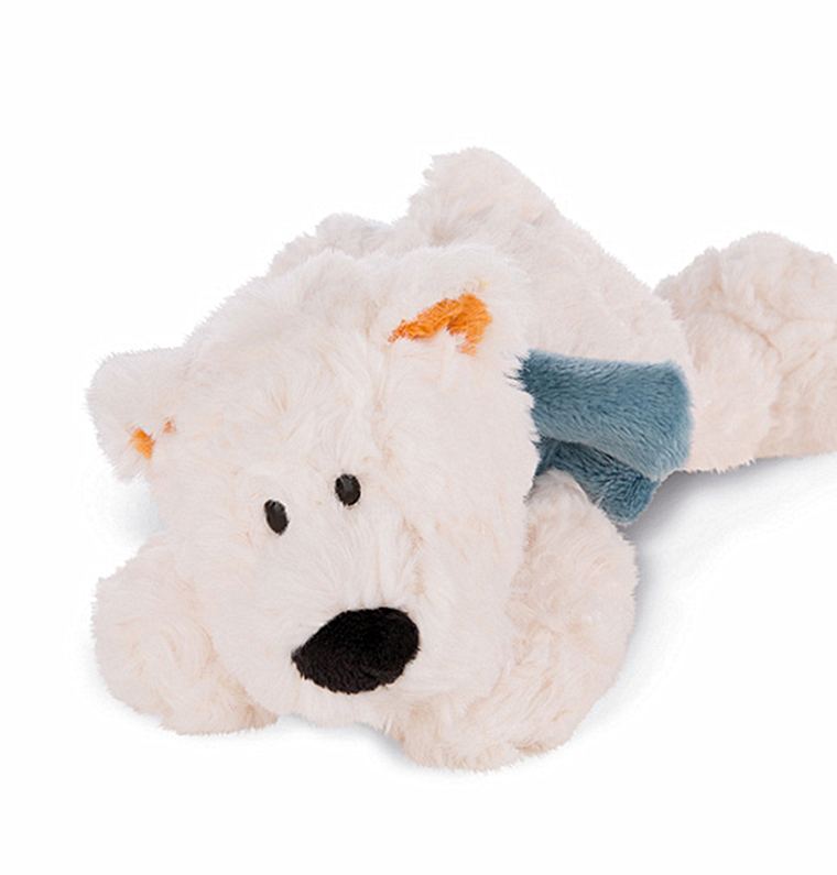 nici专柜正品winter2018卡通北极熊趴姿公仔毛绒布艺类玩具