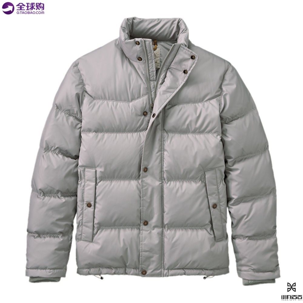 TIMBERLAND/添柏岚 男士冬休闲灰鸭绒加厚保暖立领羽绒外套5500J