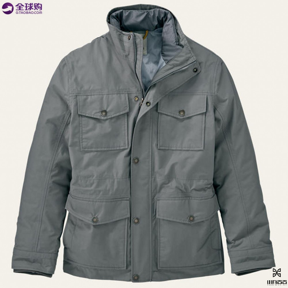 Timberland/添柏岚 男士立领防水加厚保暖三合一夹克 工装外套