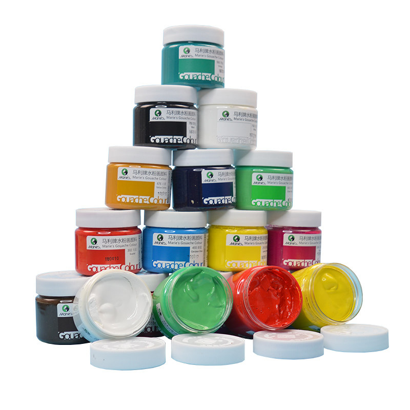 包邮马利牌水粉颜料24色32色36色全套41色 套装100ml毫升大瓶罐装