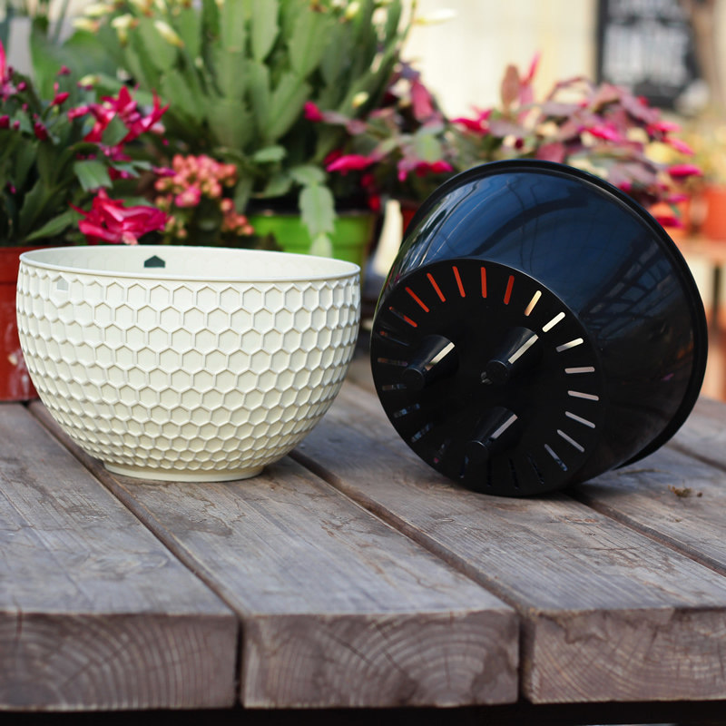 花盆吊篮塑料室内外垂吊悬挂式北欧欧风盆载吊兰花盆