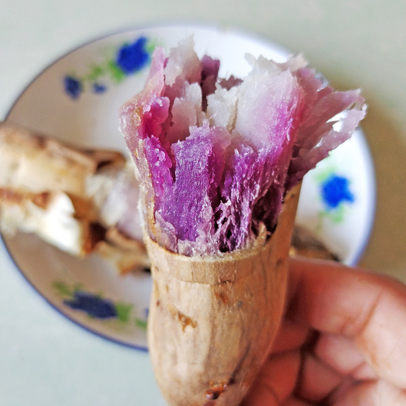 澳洲紫白蜜薯高端密薯新品种红薯薯粉香甜白心紫番薯