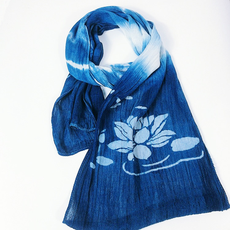 扎染材料白色渔夫棒球帽围巾抱枕手工diy植物白族扎染