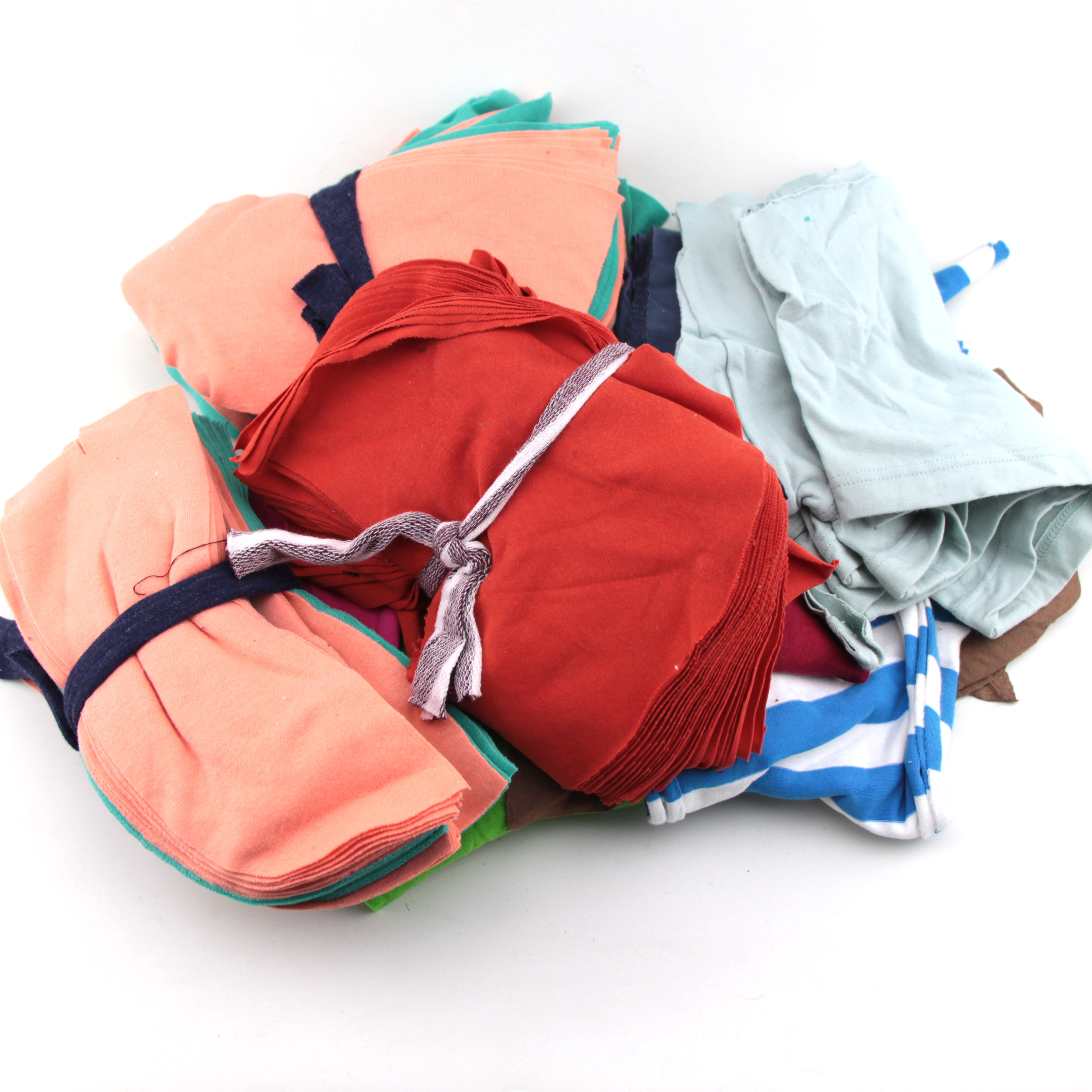 抹布杂色色布擦机布碎纯棉针织碎布工业吸水抹布