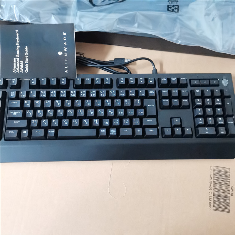 键盘全新alienware外星人aw568专业游戏游戏机机械日文版键盘