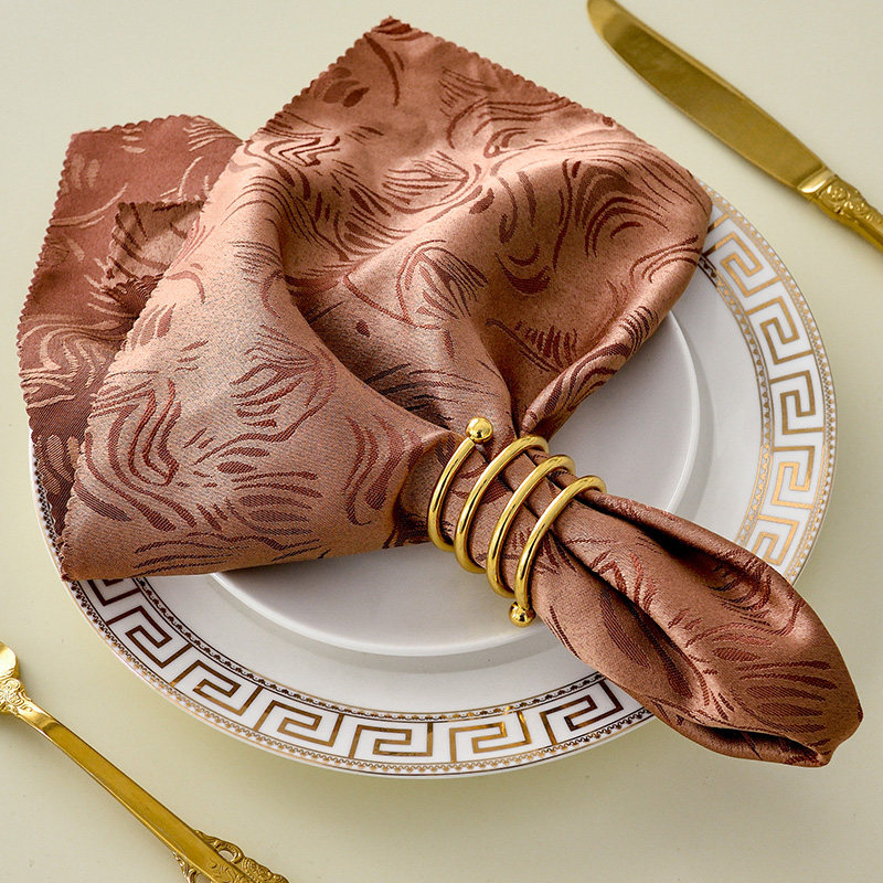 餐巾扣环中式饭店酒店欧式折花ins西餐口布餐巾