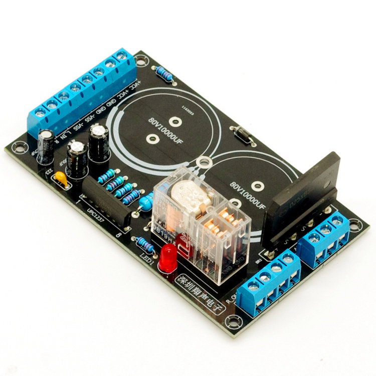 电源功放喇叭保护护板输出正负双电整流滤波其它元器件