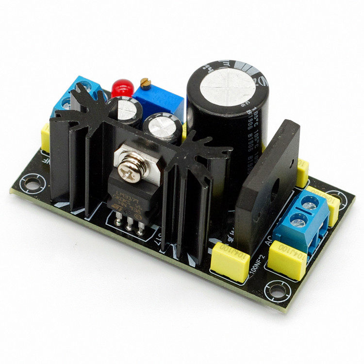 lm317直流可调稳压电源lm7805781278157824降压5v12v15v24v其它元器件