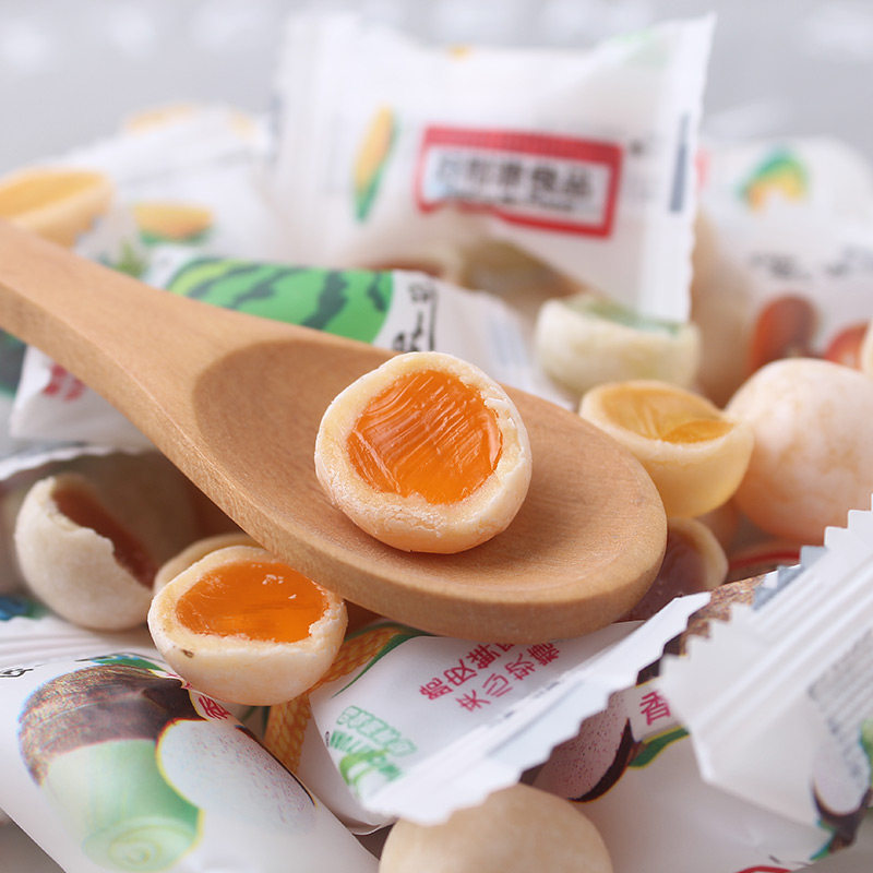 好利源脆皮鲜乳球500g*1包 水果牛奶糖软糖 婚庆喜糖办公休闲糖果