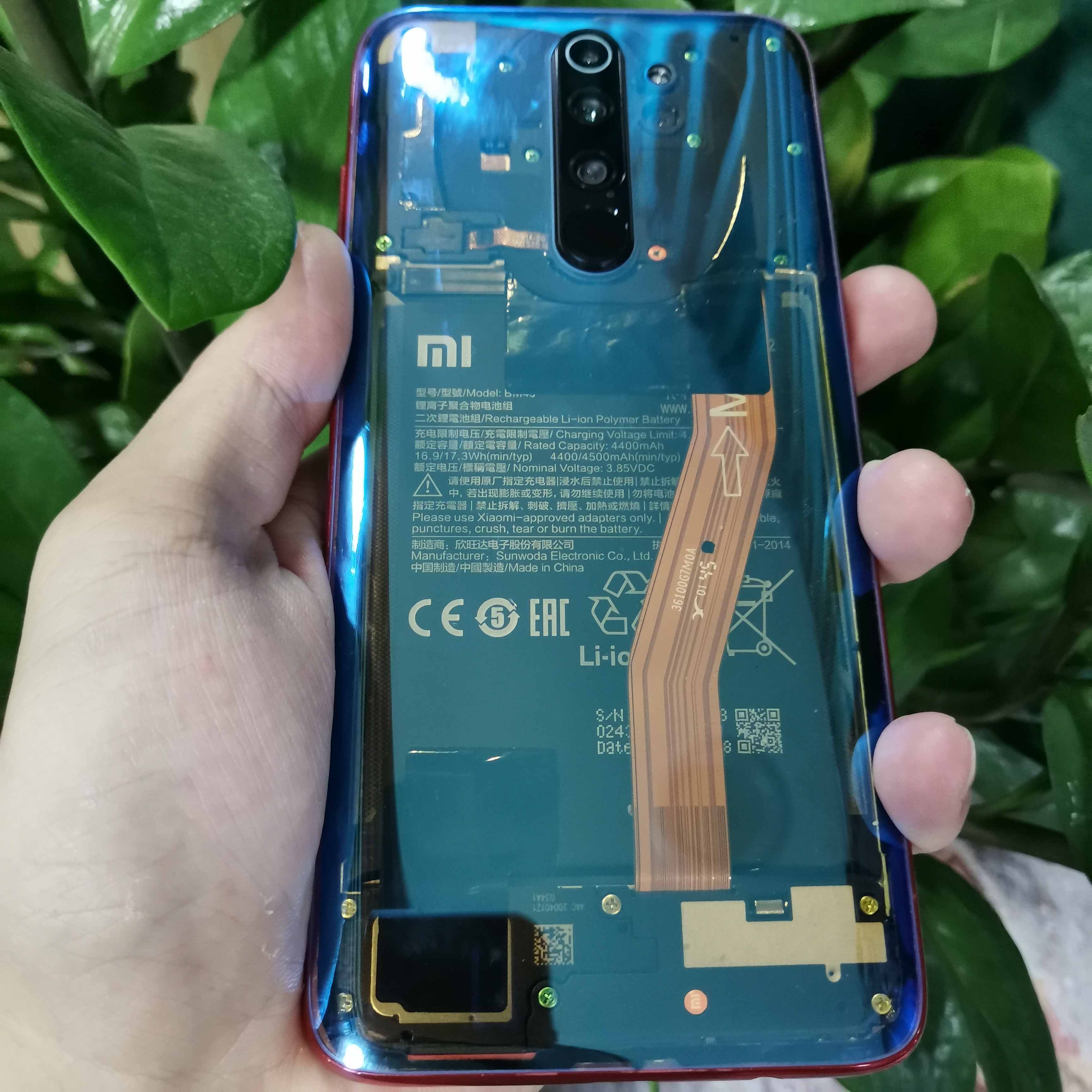 适用红米note8pro改装装玻璃后盖小米redminote8手机手机零部件