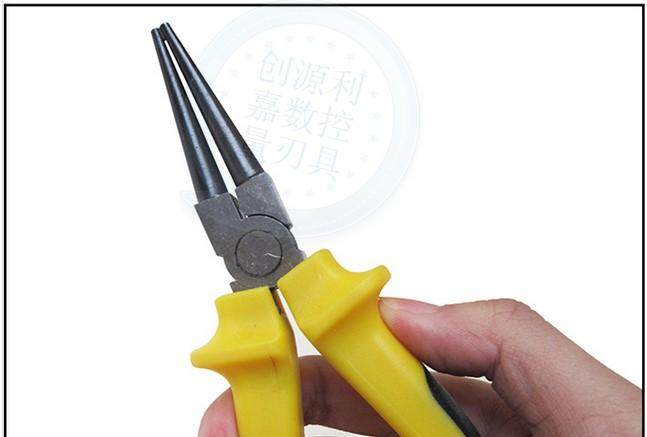 圆嘴史丹利美式圆头寸钳圆咀尖头挡圈6寸圆嘴钳