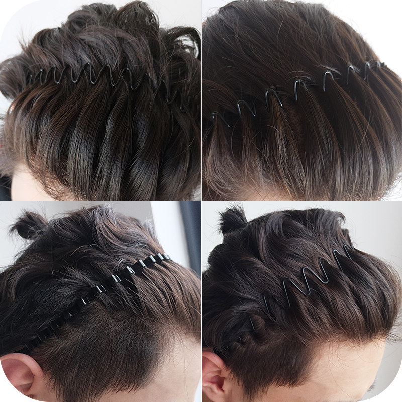 男士发箍潮男背头隐形发卡韩国运动洗脸头饰发饰