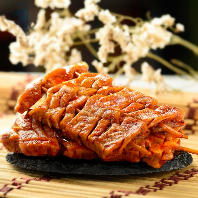 南食街香辣兰花串豆腐干湖南武冈特产竹签豆腐串卤香干子零食包邮