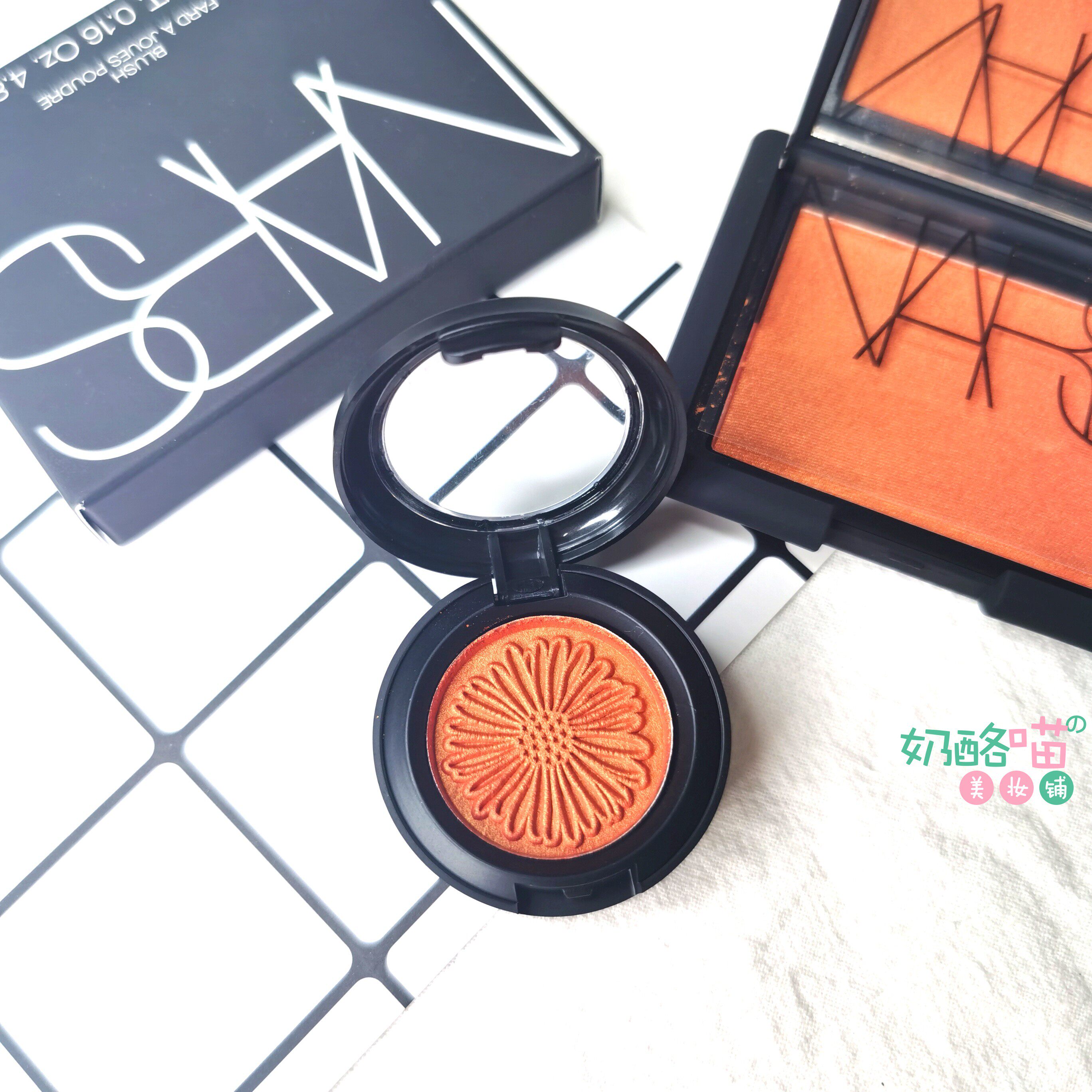 narsnars斯泰姬陵腮红大牌试用正品试色压盘腮红