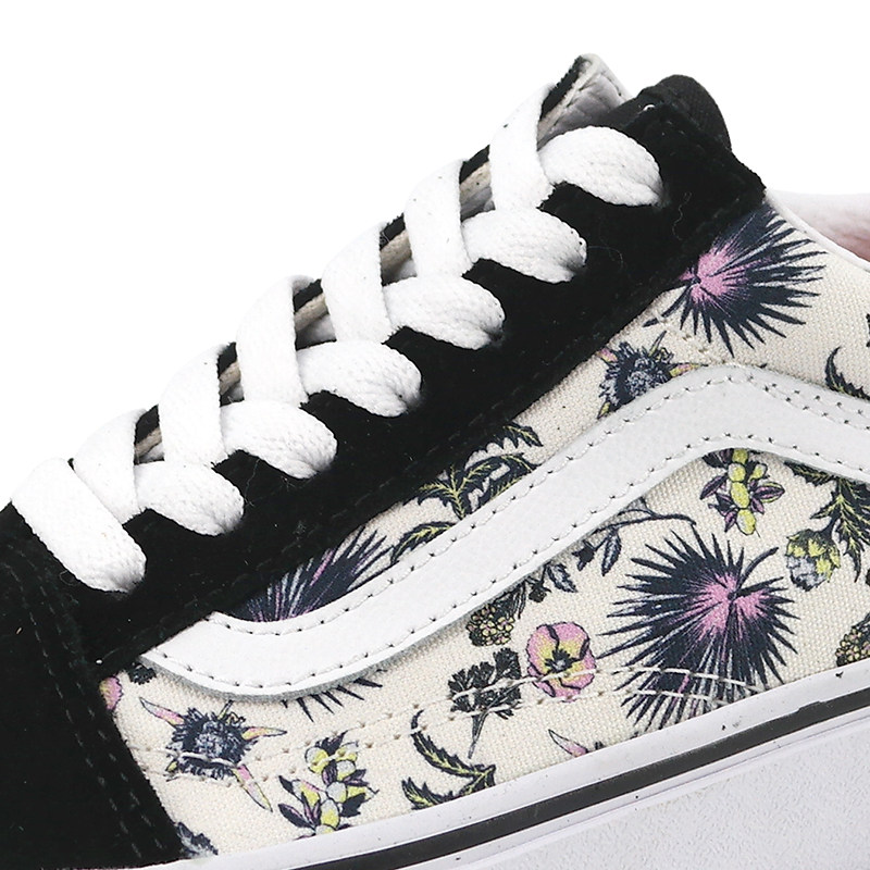 vans范斯2021春季男女女款花卉印花低帮运动运动休闲鞋