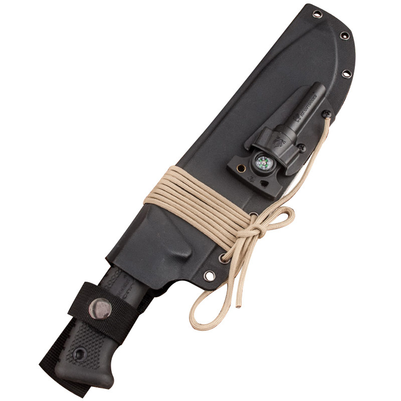 汉道柳叶战术刀套野营户外打火石磨刀探险开路刀鞘