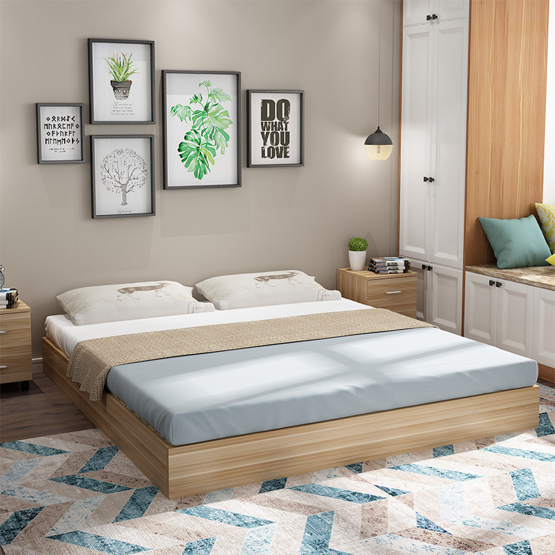 包邮实木硬板床垫木板护腰床架1.5双人1.8米硬榻榻米排骨架地台床