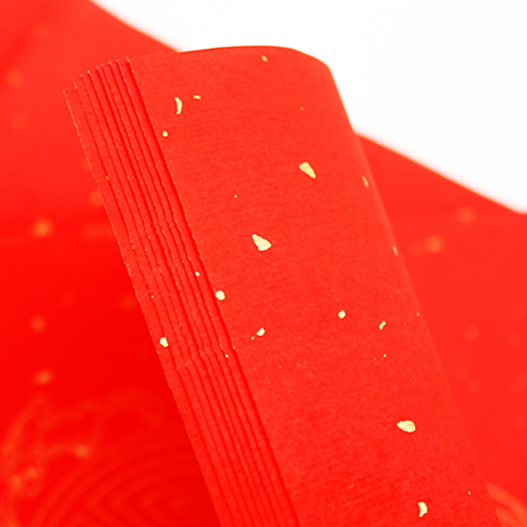 高档烫金对联万年红春联空白手写红纸宣纸书法宣纸