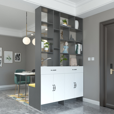 鞋柜卡座一体简约现代入门玄关柜餐边柜定制客厅靠墙装饰隔断门厅