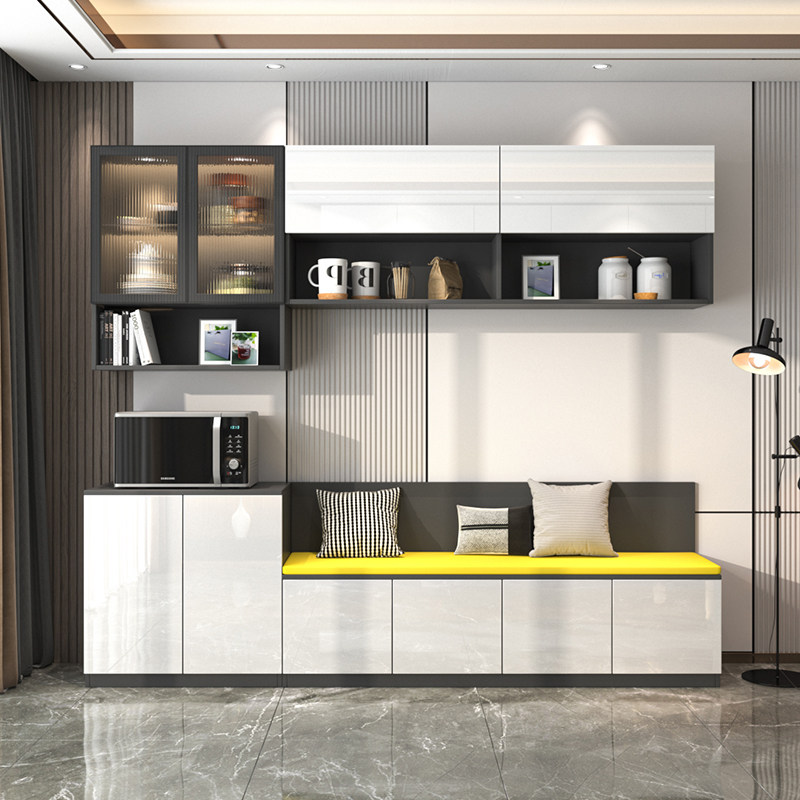 轻奢餐边柜卡座一体客厅靠墙家用餐椅餐桌收纳餐边柜