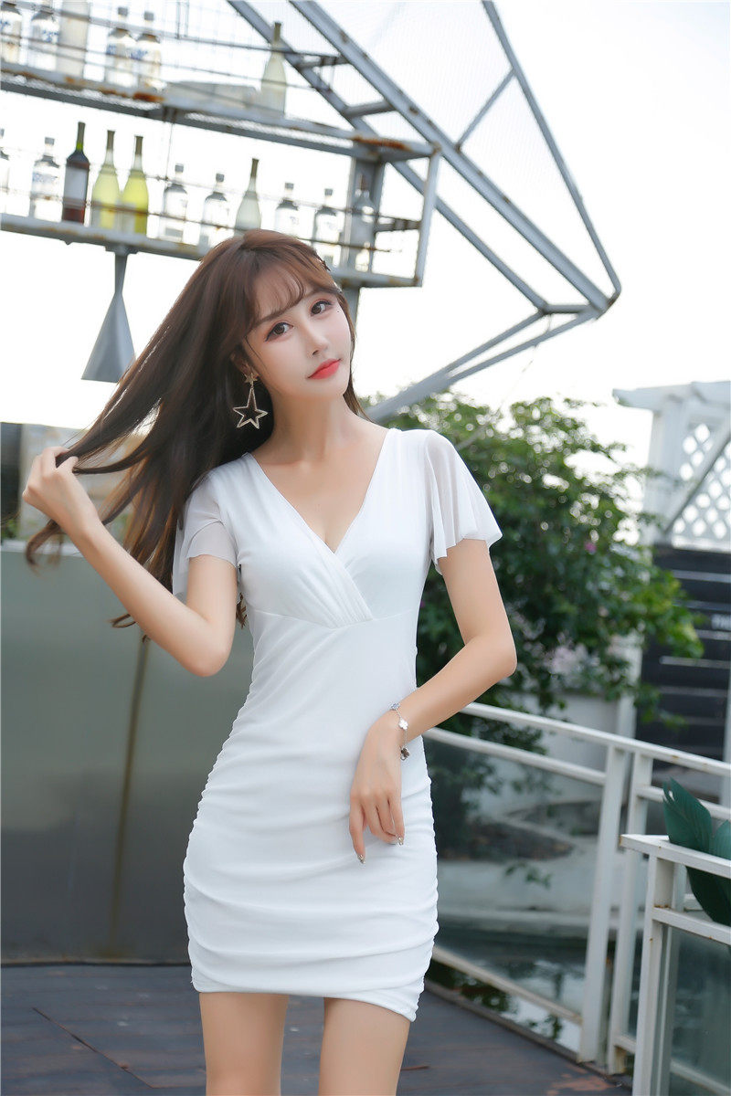 性感夜店女夜场ktv小姐服装洗浴桑拿技师工作制服酒店包臀连衣裙